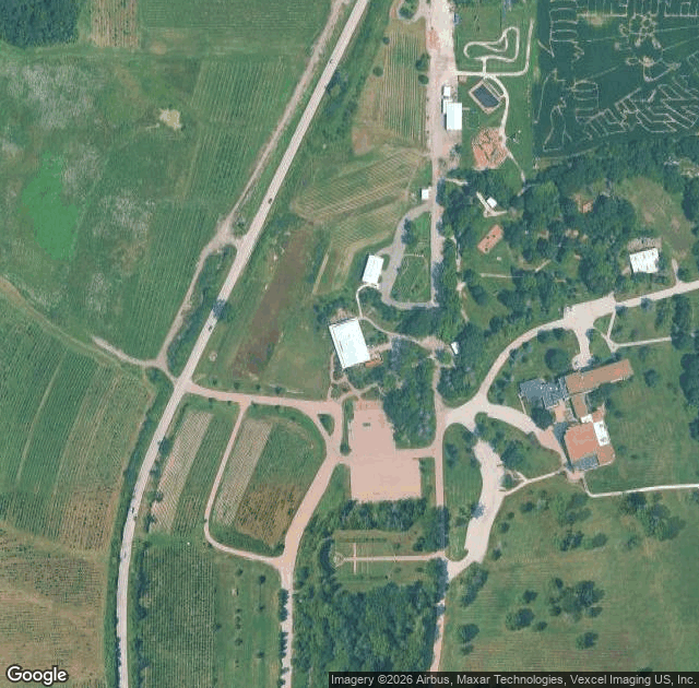 Aerial view of Abbey Farms in Aurora, IL
