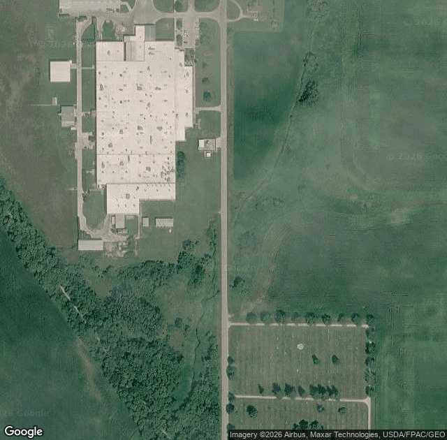 Aerial view of Aldrich Tree Farm in Belmond, IA