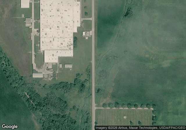 Aerial view of Aldrich Tree Farm in Belmond, IA