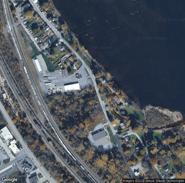 Aerial view of Arnolds Christmas Tree Farm in Marysville, PA