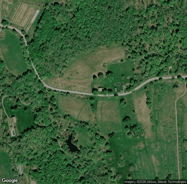 Aerial view of Averill Farm in Washington (New Preston), CT