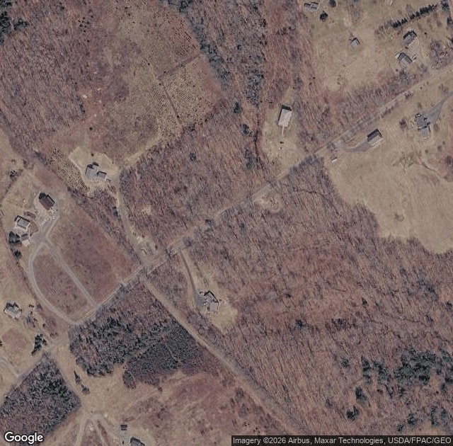 Aerial view of Balsam Hill Farm in Hope, ME
