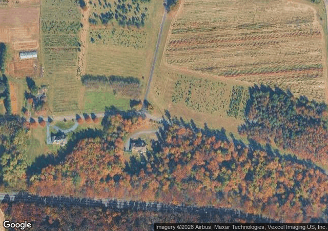 Aerial view of Barclay's Tree Farm in Cranbury, NJ