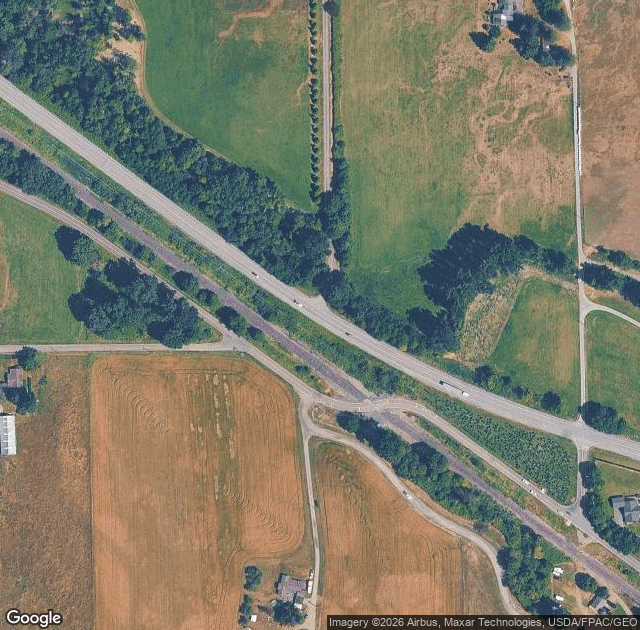 Aerial view of Bell Creek Christmas Tree Farm in Deming, WA