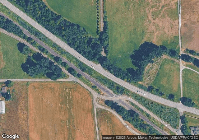 Aerial view of Bell Creek Christmas Tree Farm in Deming, WA