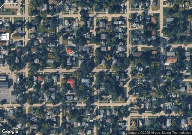 Aerial view of Ben's Christmas Tree Farm in Harvard, IL