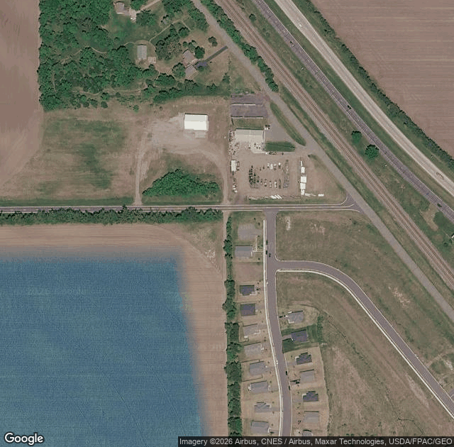 Aerial view of B&J Evergreen Christmas Trees – Clear Lake in Clear Lake, MN