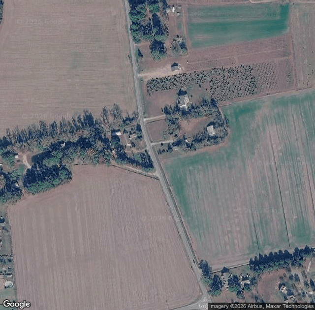 Aerial view of Boomer Family Christmas Tree Farm in Virginia Beach, VA