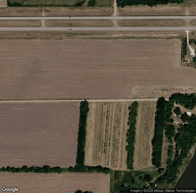 Aerial view of Brady Tree Farm in Yankton, SD