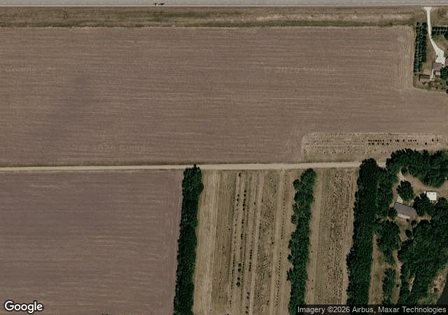Aerial view of Brady Tree Farm in Yankton, SD