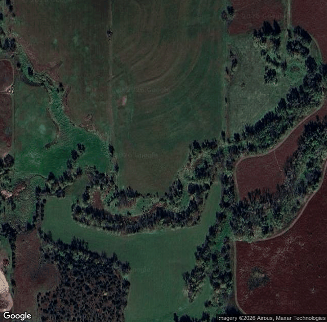 Aerial view of Bryn Arddun Tree Farm in Davey, NE
