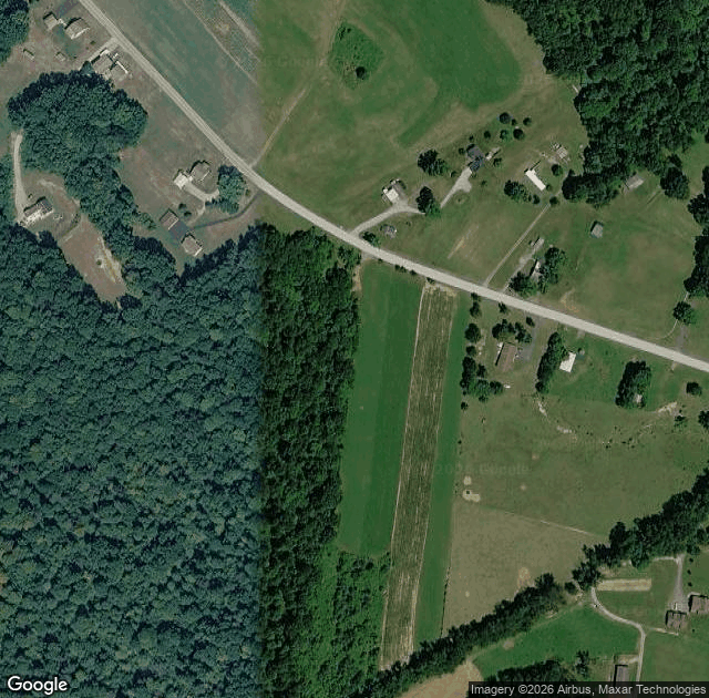 Aerial view of Buchanan Evergreen Farm in Hookstown, PA