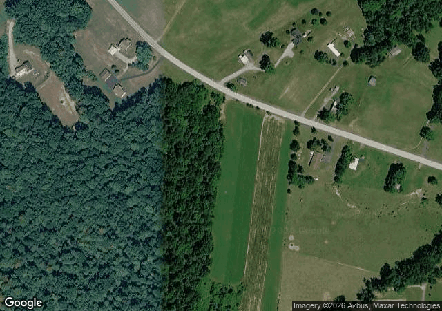 Aerial view of Buchanan Evergreen Farm in Hookstown, PA