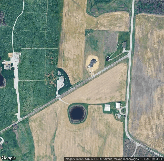 Aerial view of Cackler Family Farms in Delaware, OH