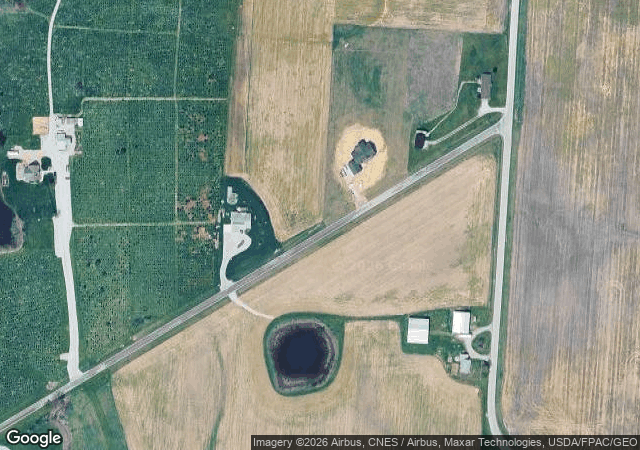 Aerial view of Cackler Family Farms in Delaware, OH