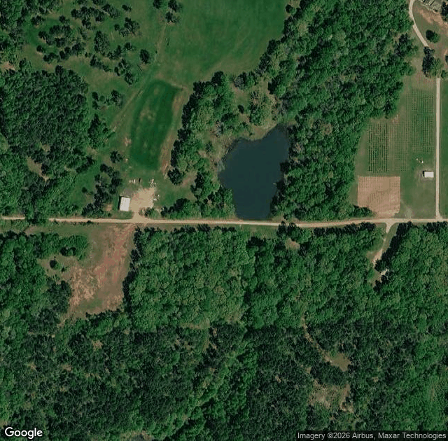 Aerial view of Carnes Farms (The Dogwood Company) in Pontotoc, MS