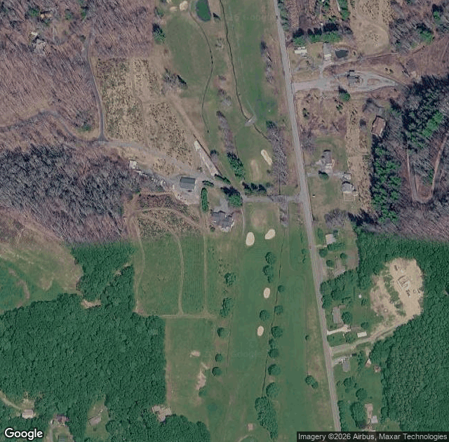 Aerial view of Cartner's Christmas Tree Farm in Newland, NC
