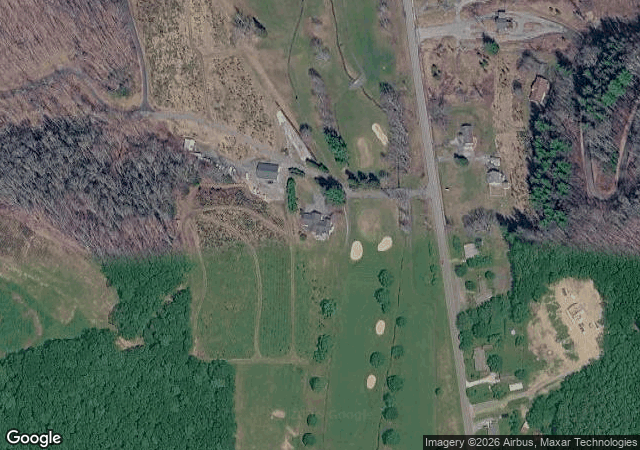 Aerial view of Cartner's Christmas Tree Farm in Newland, NC