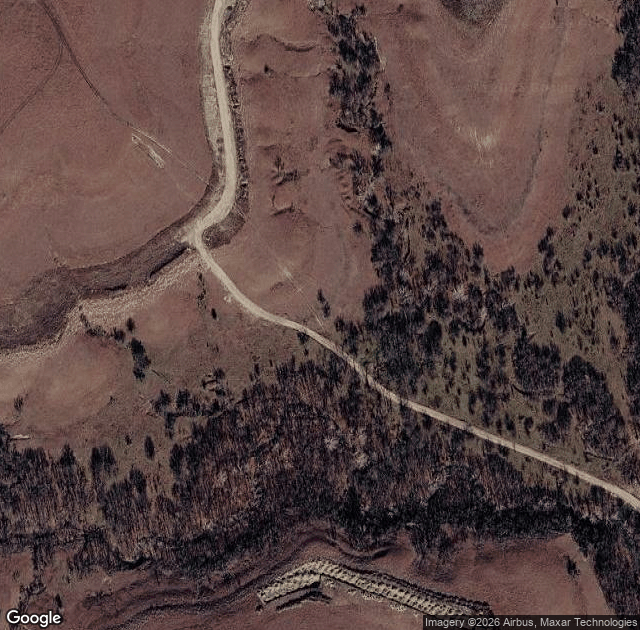 Aerial view of Converse Tree Farm in Harveyville, KS