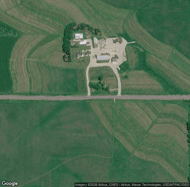 Aerial view of Cooks' Woods in Fennimore, WI