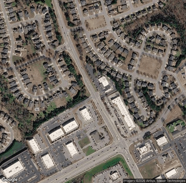 Aerial view of Cooper's Tree Farm in Braselton, GA