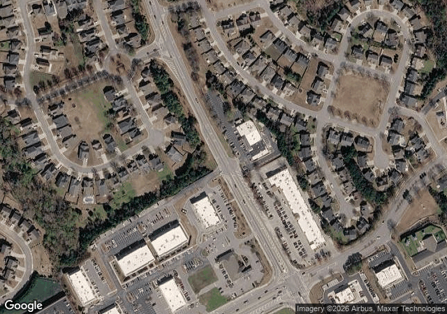 Aerial view of Cooper's Tree Farm in Braselton, GA