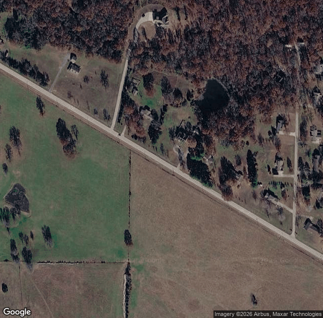 Aerial view of Cornerstone Christmas Tree Farm in Pocahontas, AR