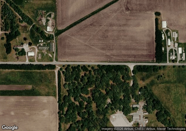 Aerial view of Cosgray Christmas Trees in Idaville, IN