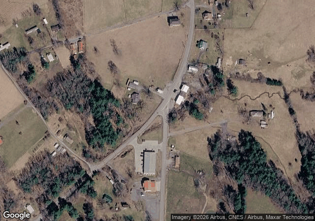 Aerial view of Crickmer Farms in Danese, WV