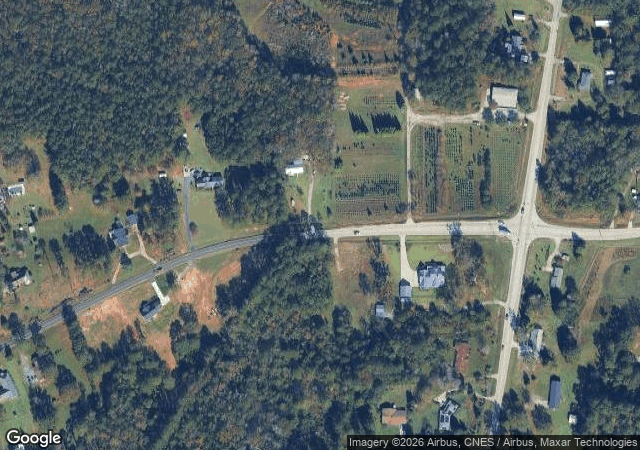 Aerial view of Davenport Farm in Greenwood, SC