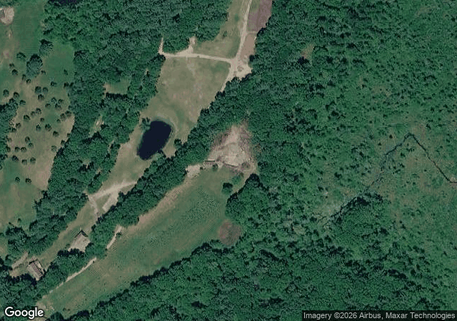 Aerial view of Deerfield Tree Farm in Millis, MA