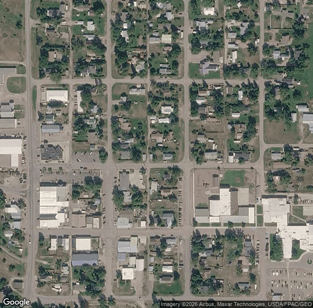 Aerial view of D & M Christmas Trees in St. Ignatius, MT