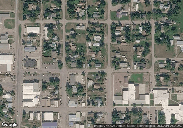 Aerial view of D & M Christmas Trees in St. Ignatius, MT