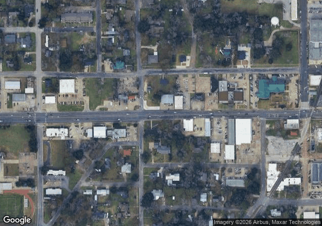 Aerial view of Double Creek Farm in Livingston, TX