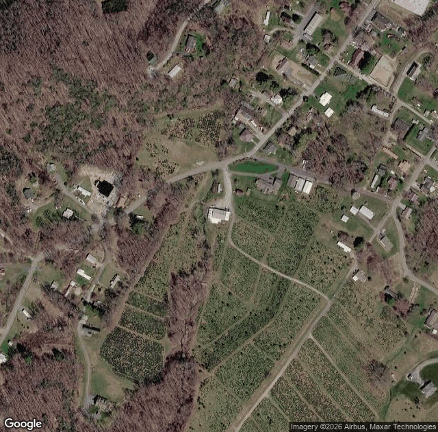 Aerial view of Elk River Evergreens in Elk Park, NC