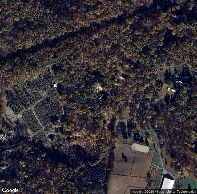 Aerial view of Emmerich Tree Farm in Warwick, NY
