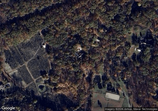 Aerial view of Emmerich Tree Farm in Warwick, NY