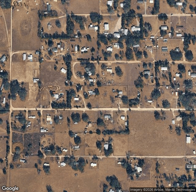 Aerial view of Ergle Christmas Tree Farm in Dade City, FL