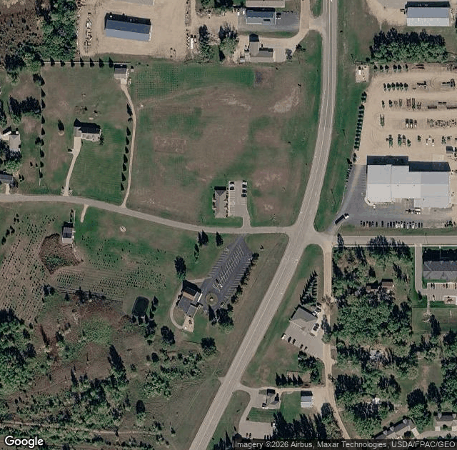 Aerial view of Evergreen Park: A Christmas Tree Co. in Glenwood, MN