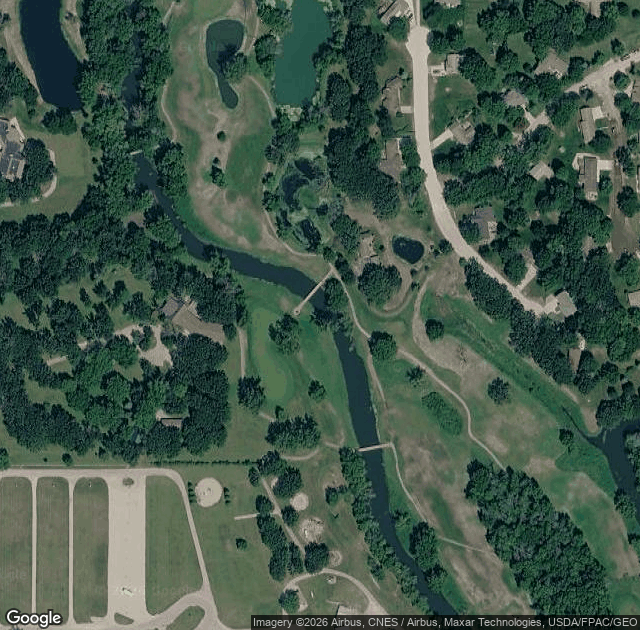 Aerial view of Fisher Trees (North Iowa Christmas Trees) in Forest City, IA