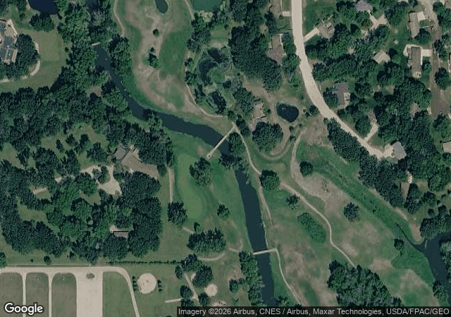 Aerial view of Fisher Trees (North Iowa Christmas Trees) in Forest City, IA