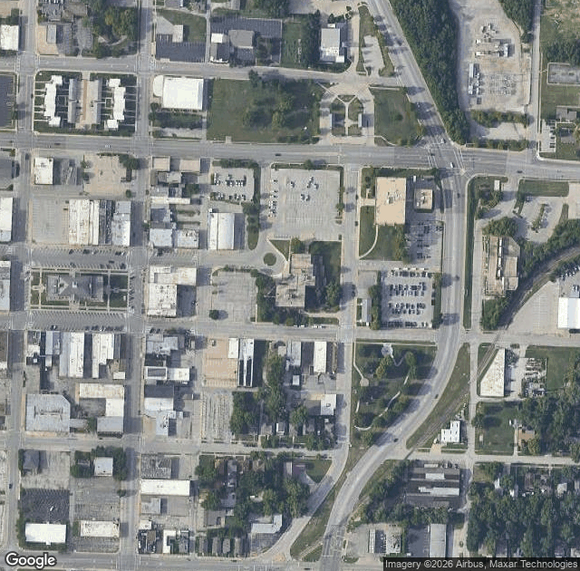 Aerial view of Fort Osage Christmas Trees & Weddings in Independence, MO