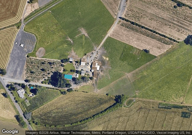 Aerial view of Furrow Farm in Hillsboro, OR