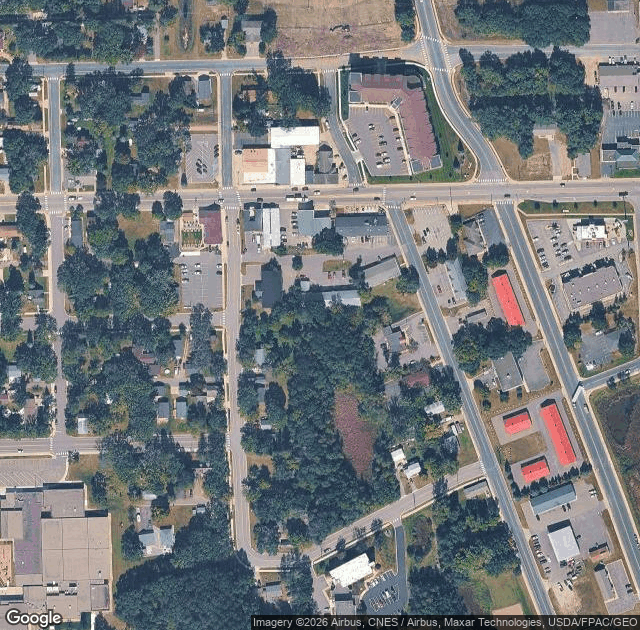 Aerial view of Goldenman Christmas Trees in Zimmerman, MN