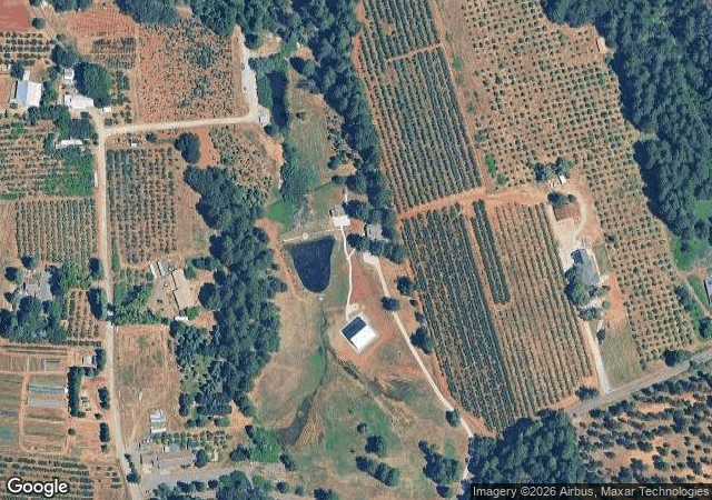 Aerial view of Goyette's North Canyon Ranch in Camino, CA