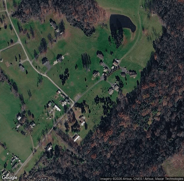 Aerial view of Gray's Park Place Trees in Mount Lookout, WV