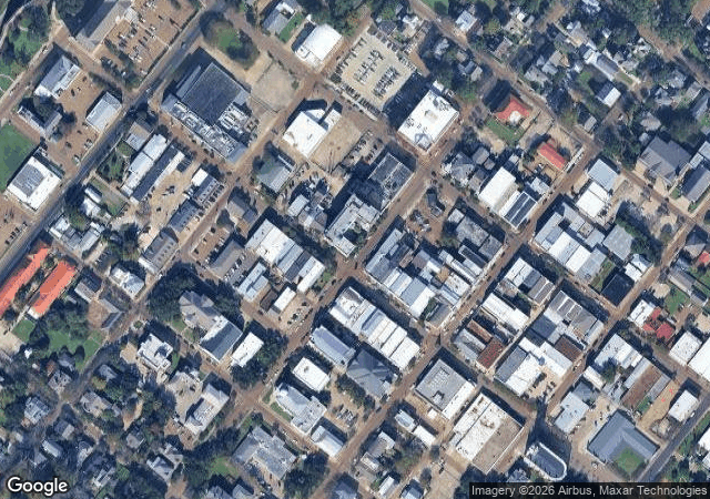 Aerial view of Green Hills Christmas Tree Farm, LLC in Natchez, MS