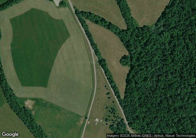 Aerial view of Greene Meadows Farm in Stanardsville, VA