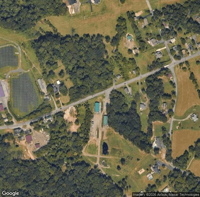 Aerial view of Gunpowder Tree Farm in Kingsville, MD