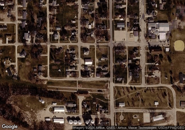 Aerial view of Hainstock Christmas Trees in Delmar, IA